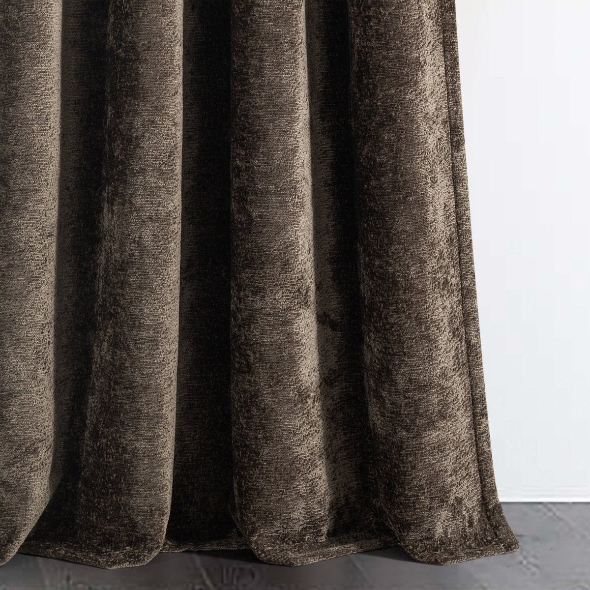 Aspen Luxury Velvet Chenille Window Curtain Panel