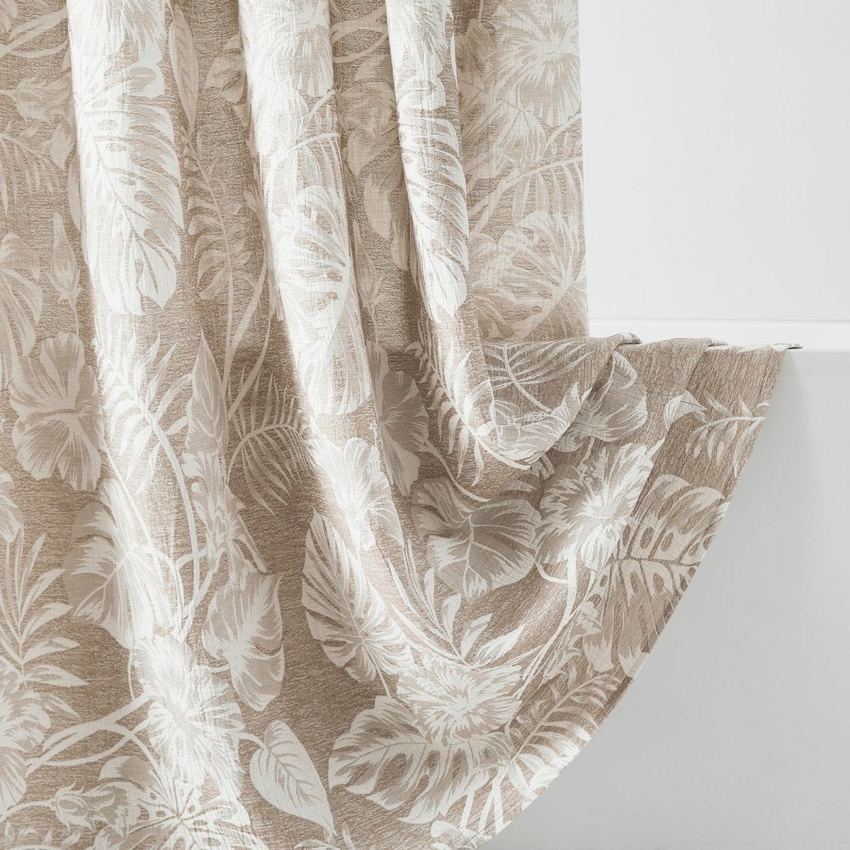 Bali Tropical Leaves Shower Curtain