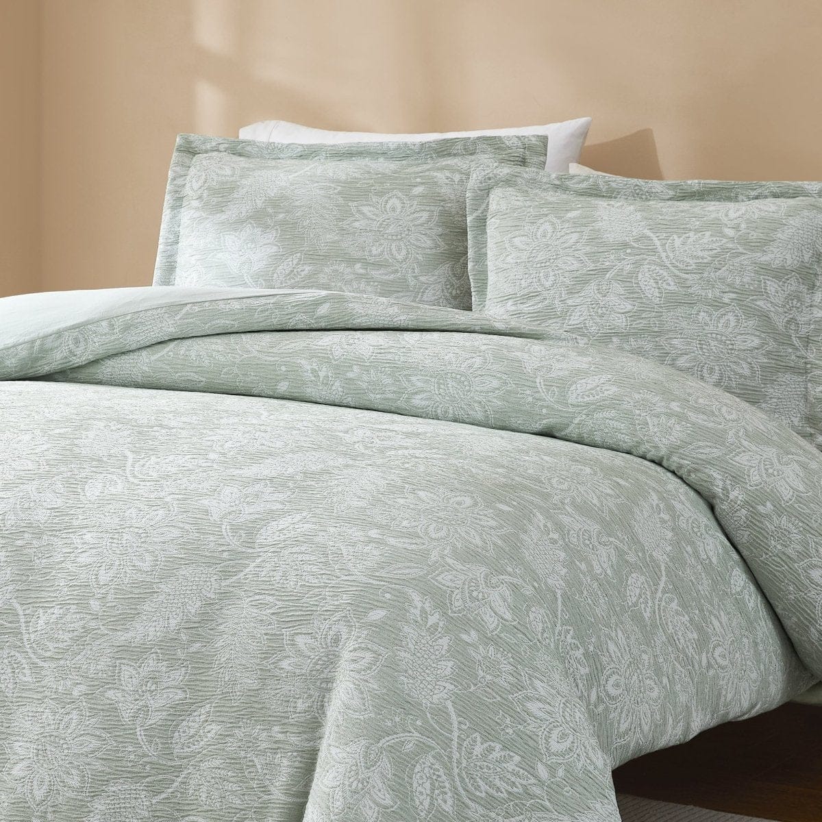 Floral Jacobean Gauze Jacquard Duvet Cover Set