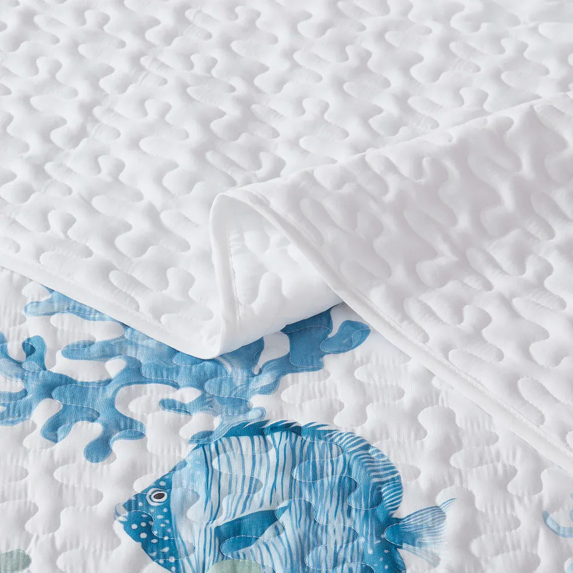 Oceana Watercolor Sea Life Quilt Set