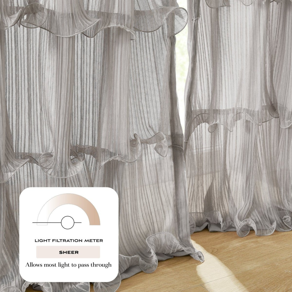 Georgette Sheer Curtain Panels