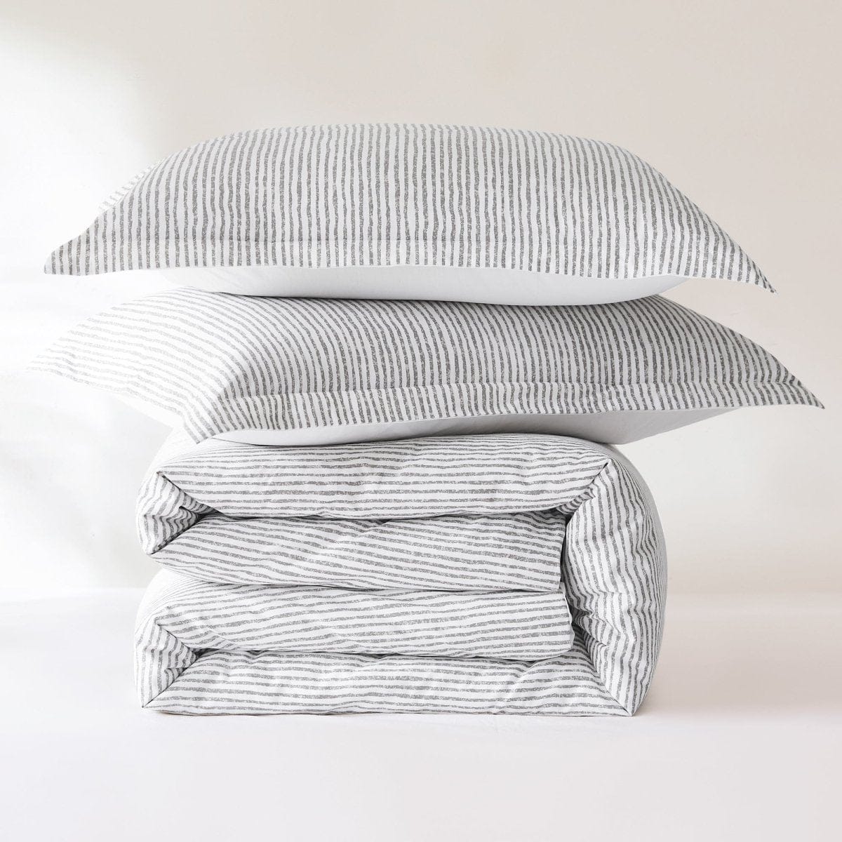 Lima Stripe Cotton Duvet Cover Set