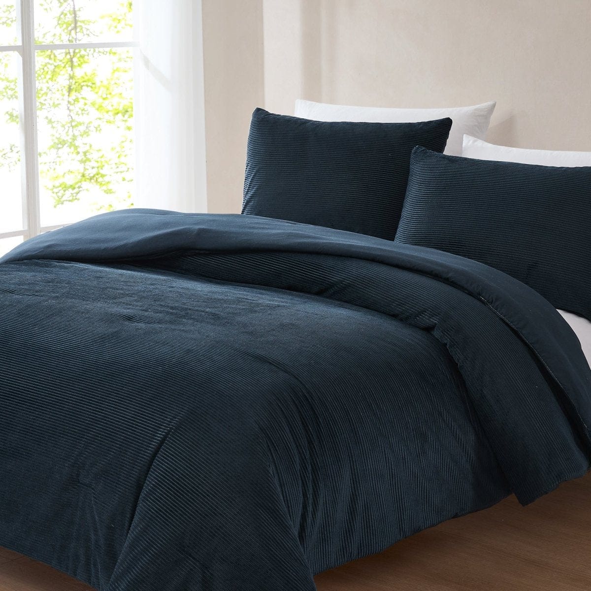Arden Ribbed Corduroy Comforter Set