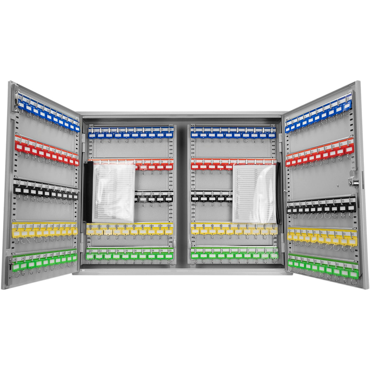 400 Keys Adjustable Key Lock Box With Digital Lock - Gray