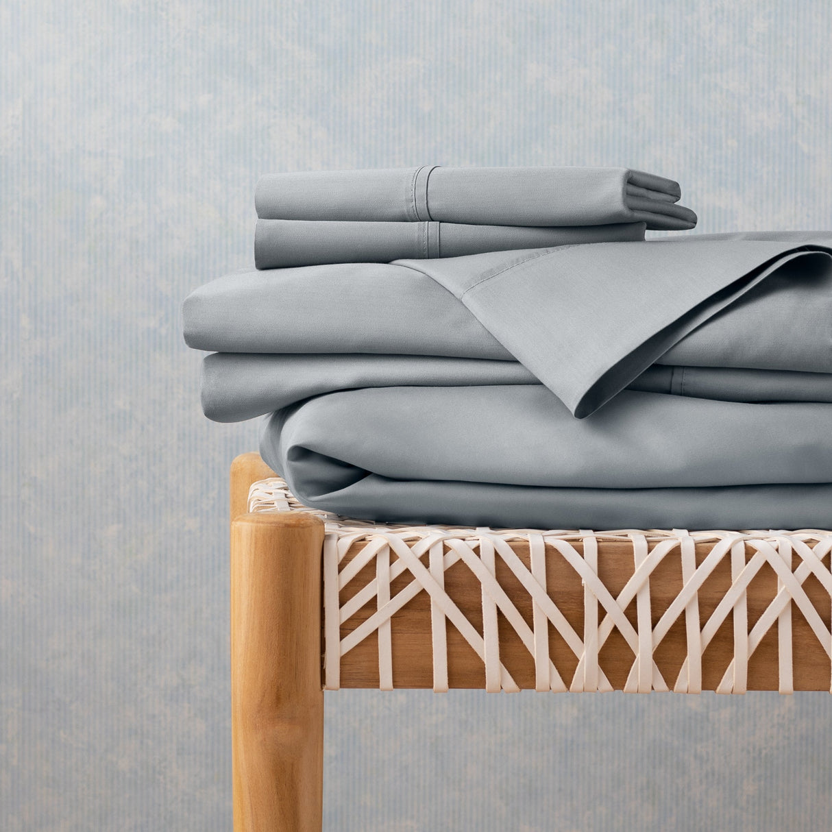 Linenspa 600TC Cotton Blend Pillowcase Set Queen Stone