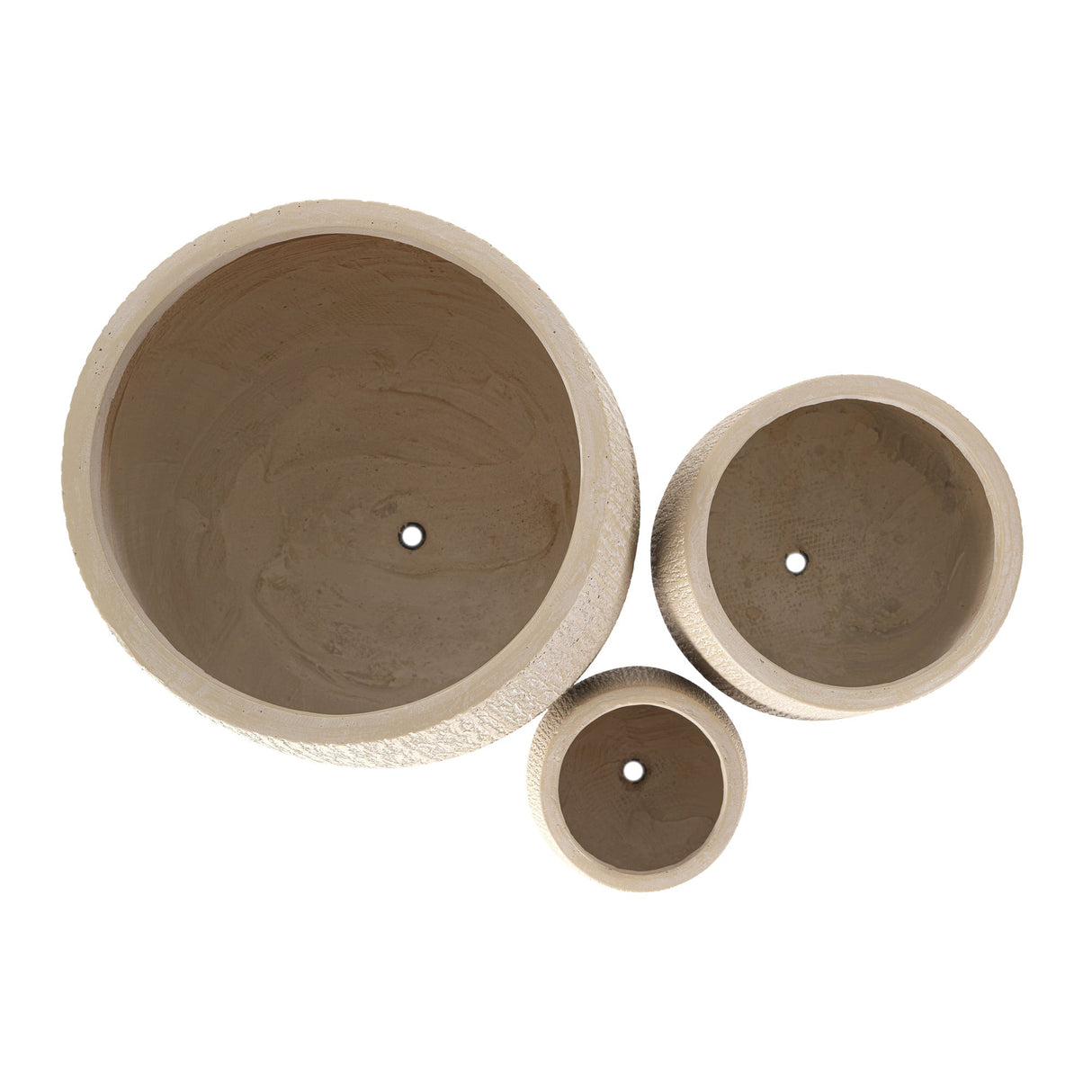 U_Style Egg-Shaped Lightweight MGO Outdoor Planter Set of 3