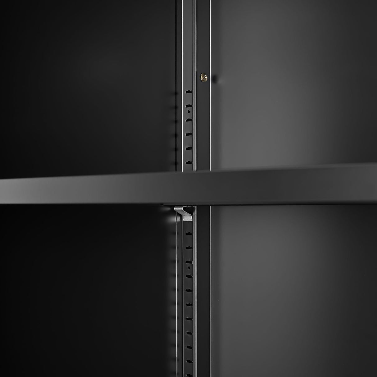 Modern Storage Cabinet With Adjustable Shelves, Magnetic Door Stopper