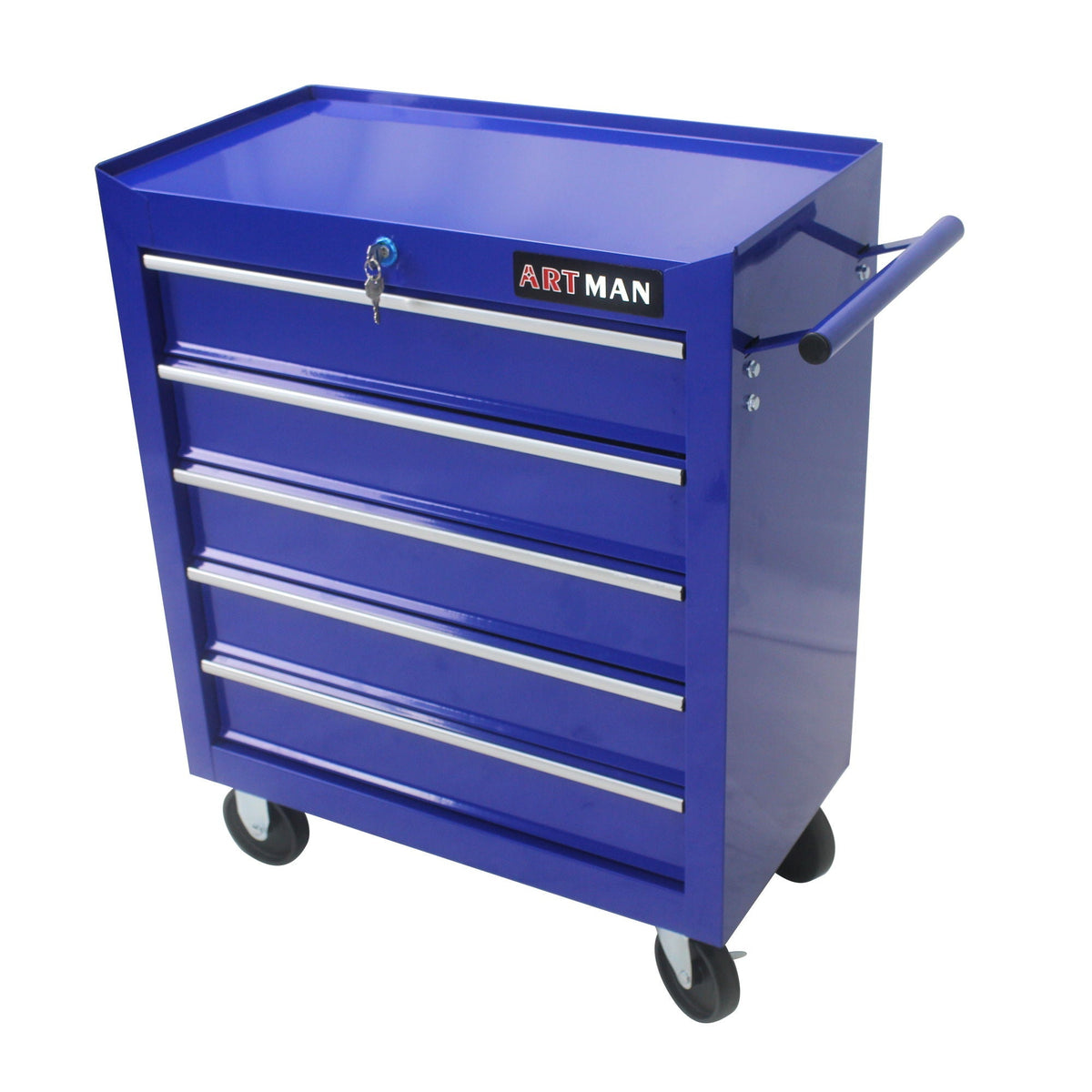 Multifunctional Tool Cart With Wheels And Drawers