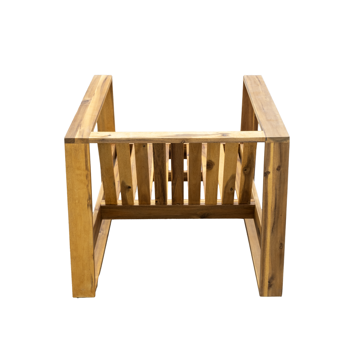 The Lunar Acacia Wood Outdoor Lounge Set with Side Table