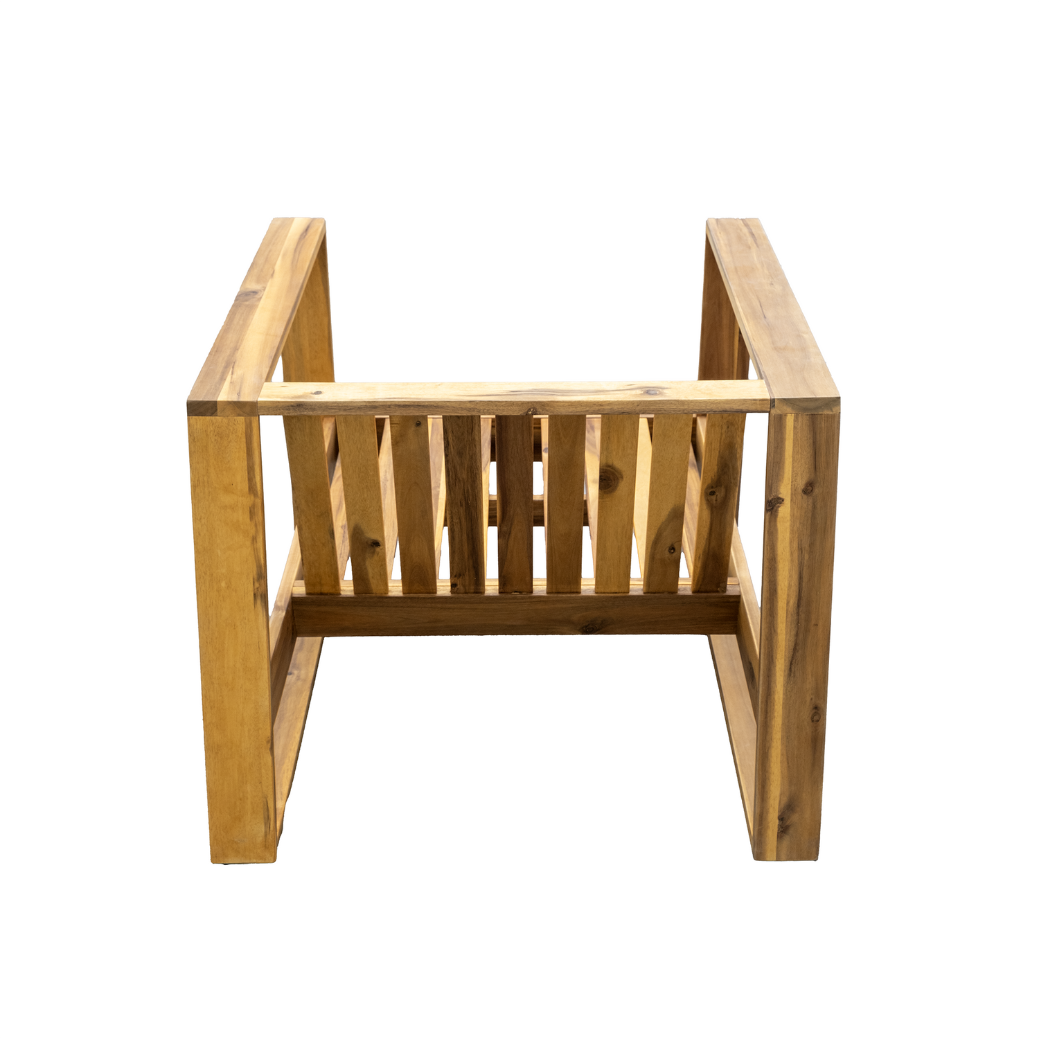 The Lunar Acacia Wood Outdoor Lounge Set with Side Table