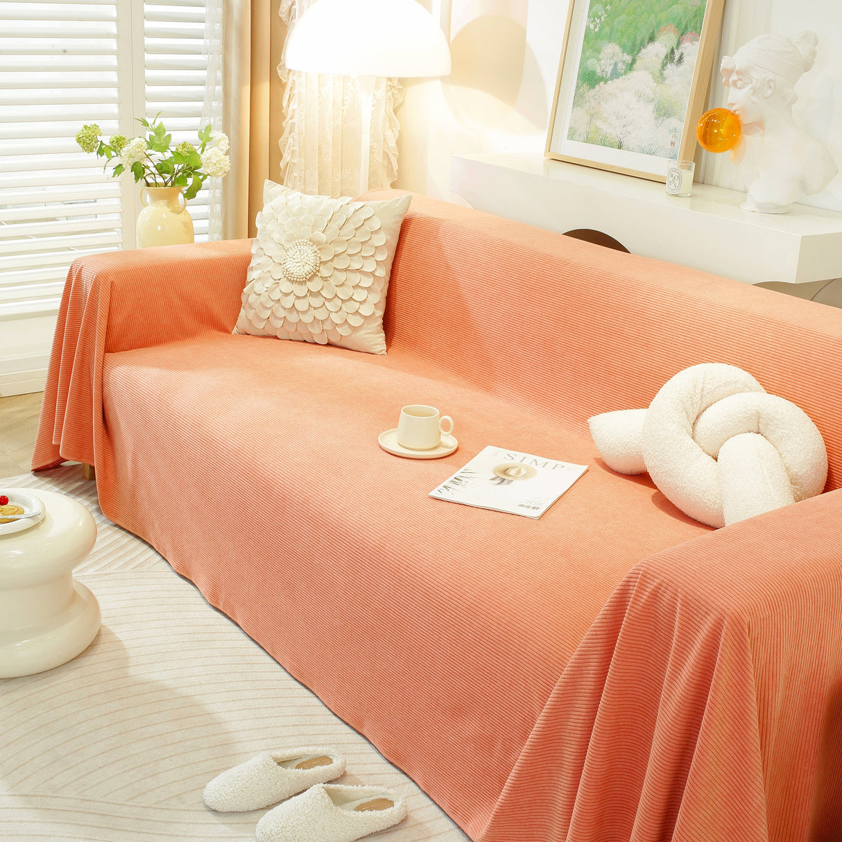 Soft Plush Warm Couch Cover Blanket for Sofa