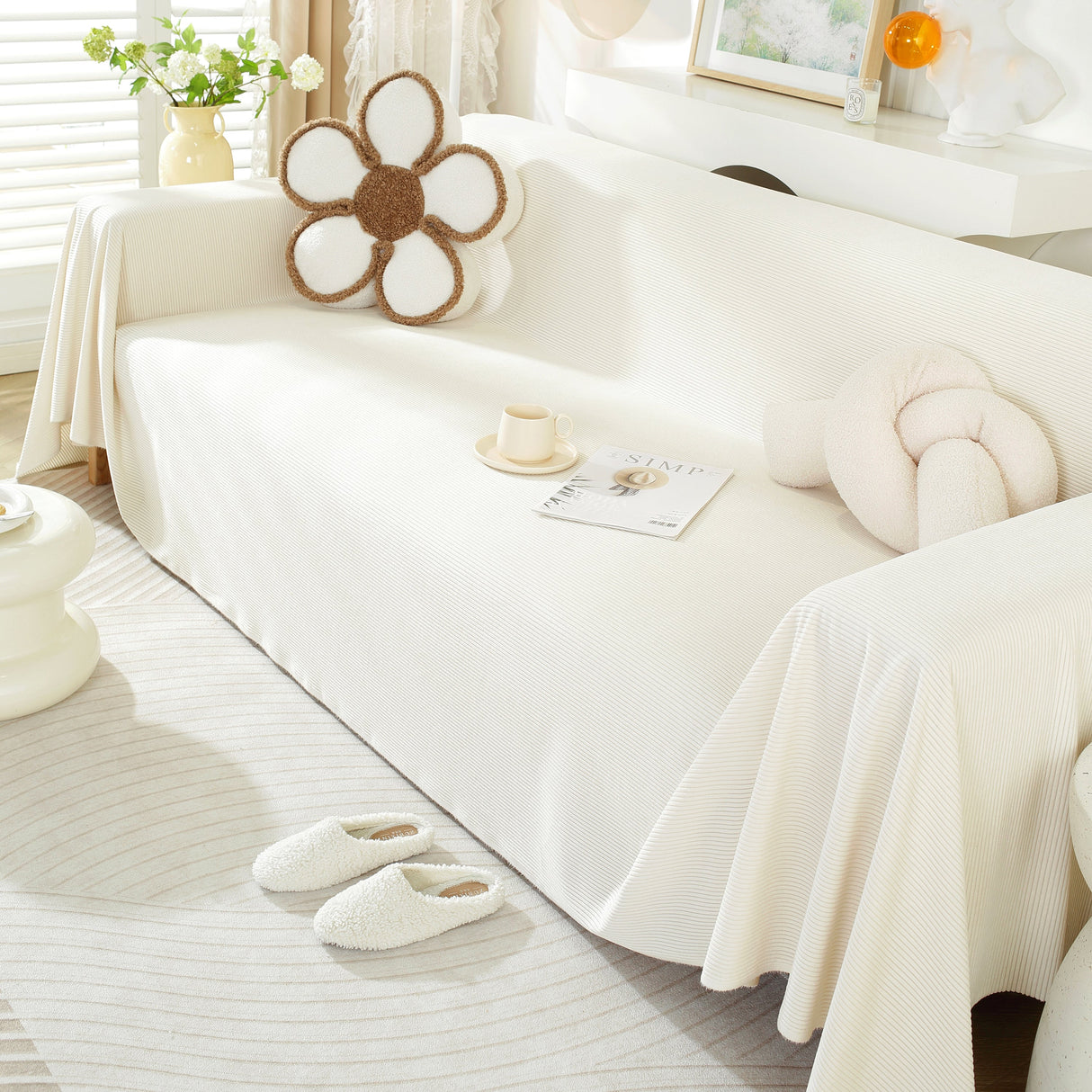 Soft Plush Warm Couch Cover Blanket for Sofa