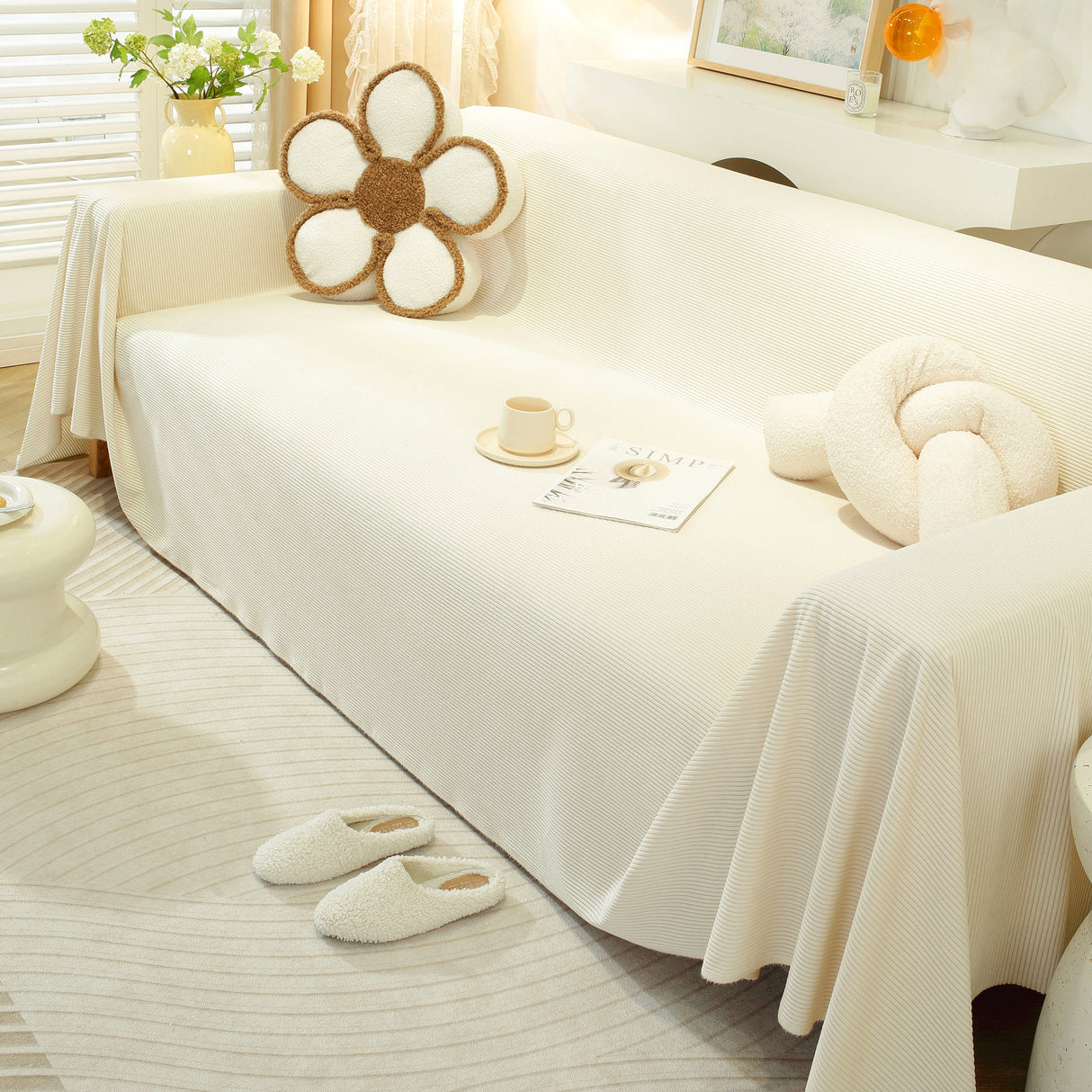 Soft Plush Warm Couch Cover Blanket for Sofa
