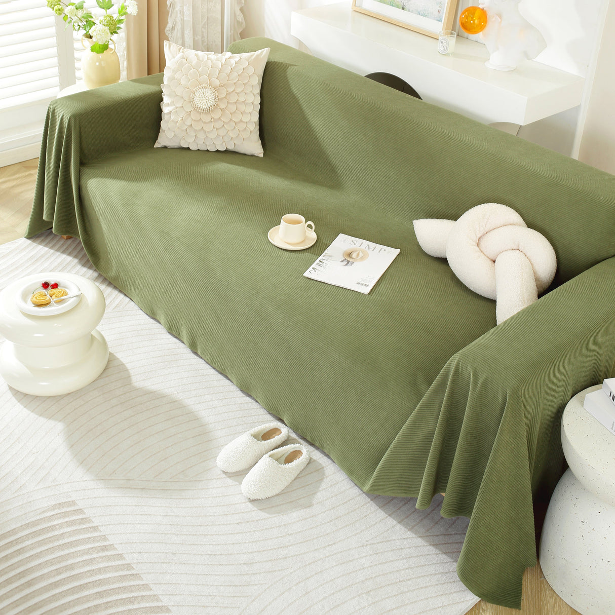 Soft Plush Warm Couch Cover Blanket for Sofa