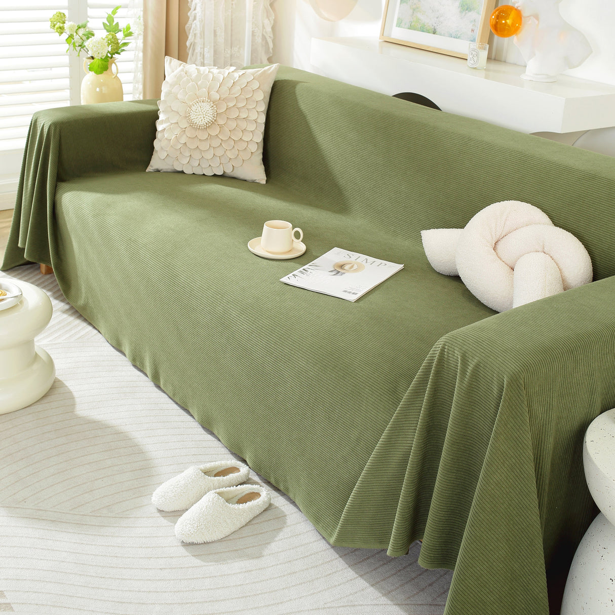 Soft Plush Warm Couch Cover Blanket for Sofa