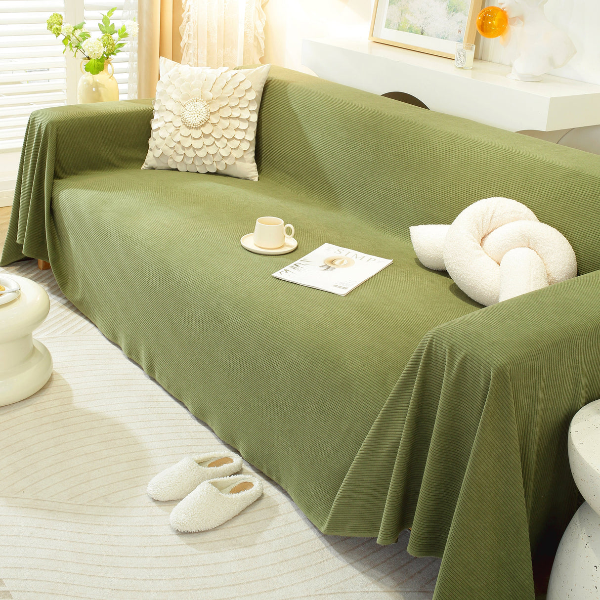 Soft Plush Warm Couch Cover Blanket for Sofa
