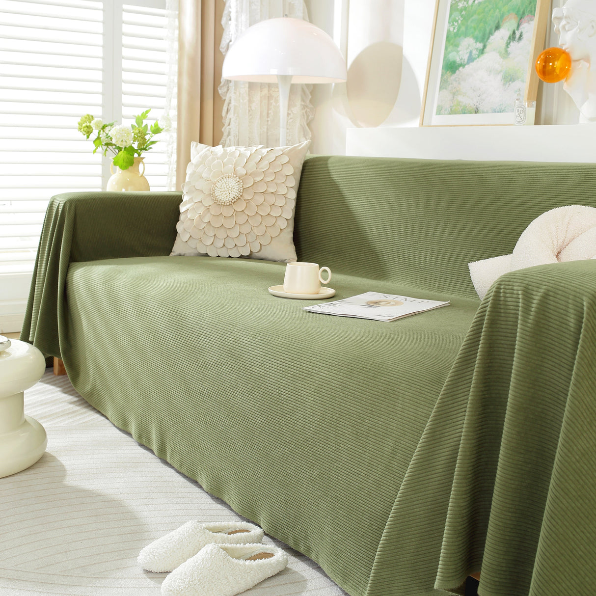 Soft Plush Warm Couch Cover Blanket for Sofa