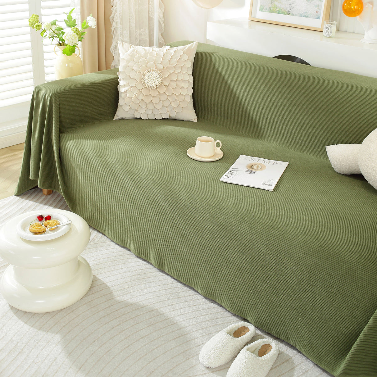 Soft Plush Warm Couch Cover Blanket for Sofa