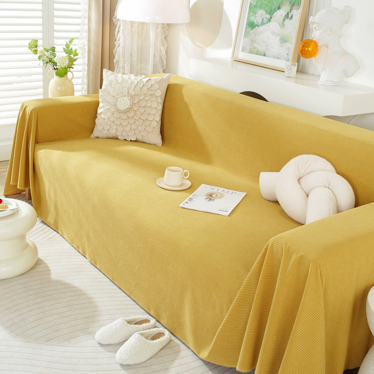 Soft Plush Warm Couch Cover Blanket for Sofa