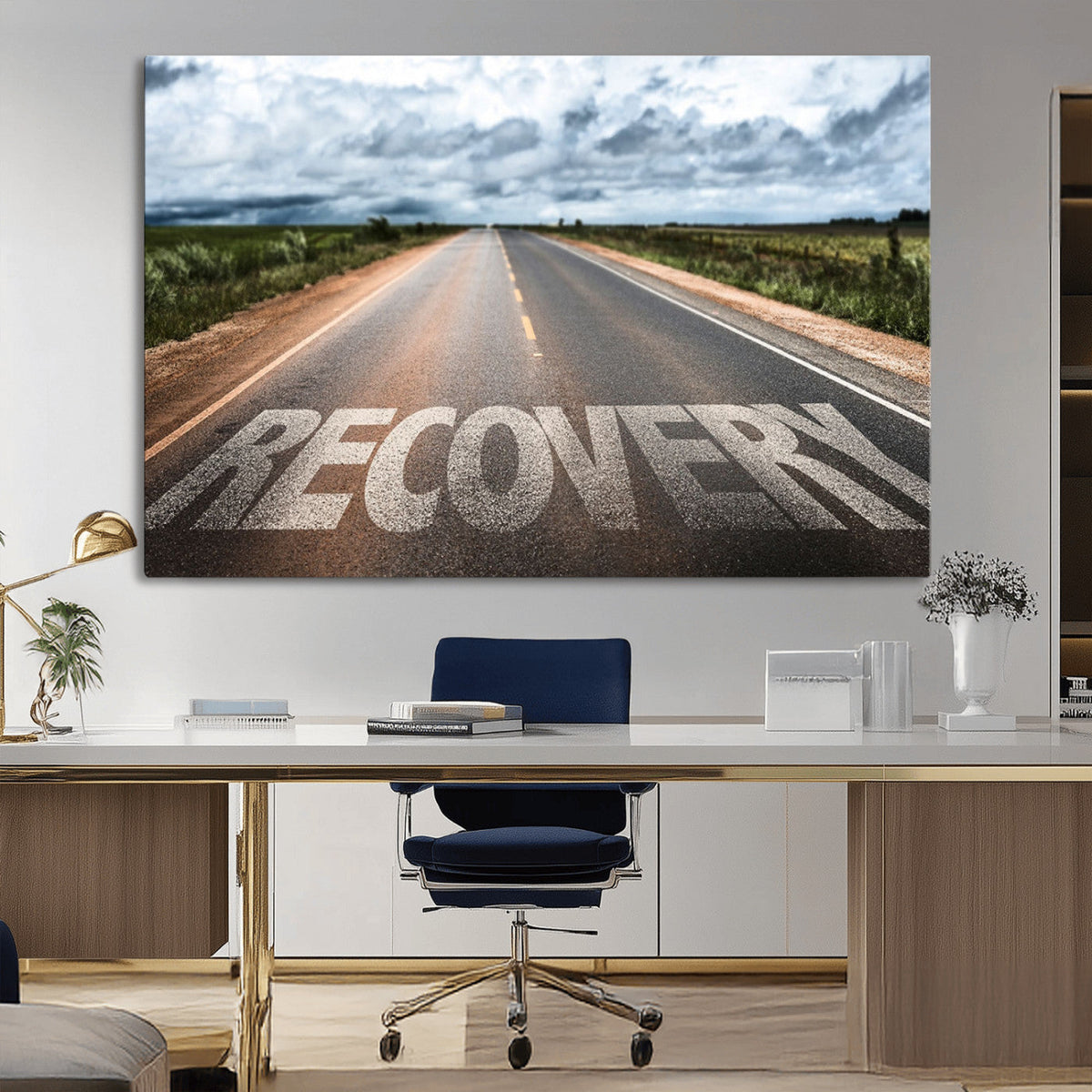 Recovery Road Wall Art Canvas Print