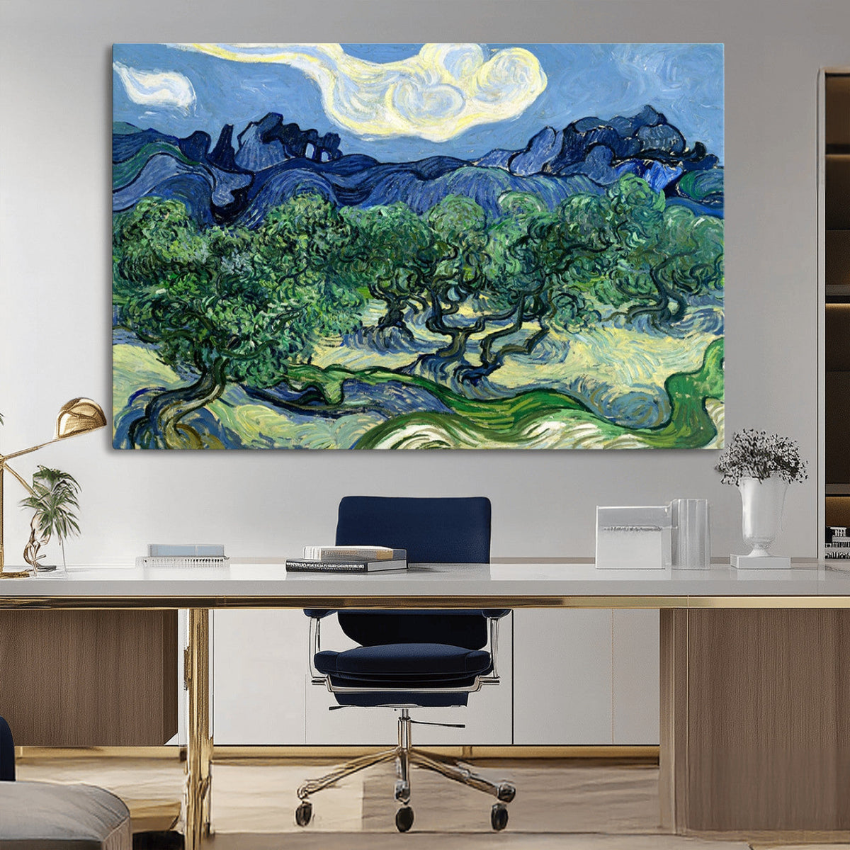 Olive Trees Van Gogh Wall Art Canvas Print