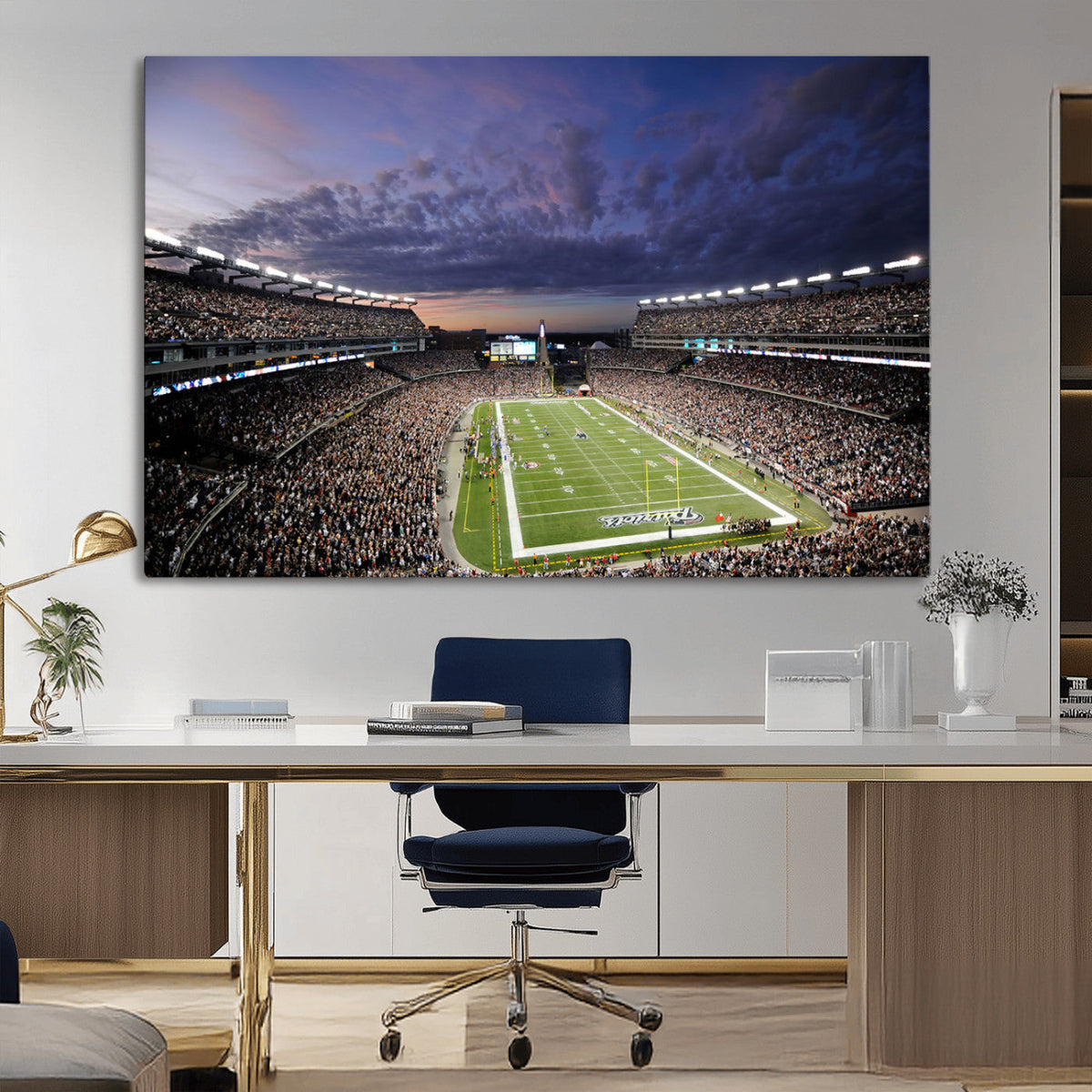 New England Patriots Football Team Print - Foxborough
