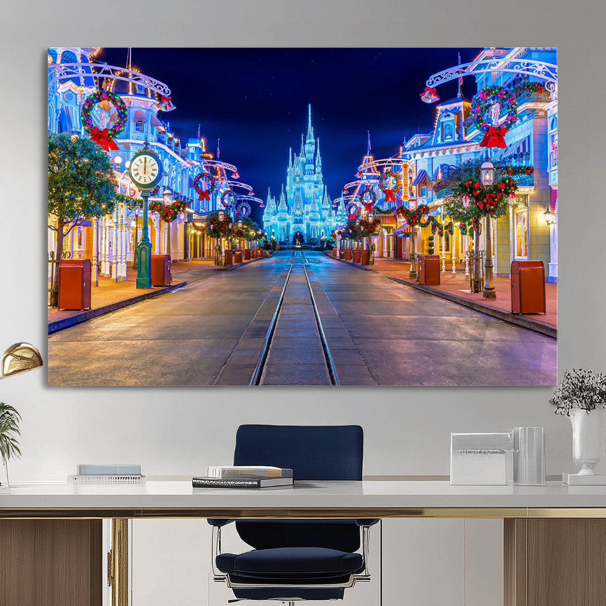 Disney Wall Art | Castle Large Wall Art Disney Magic Kingdom
