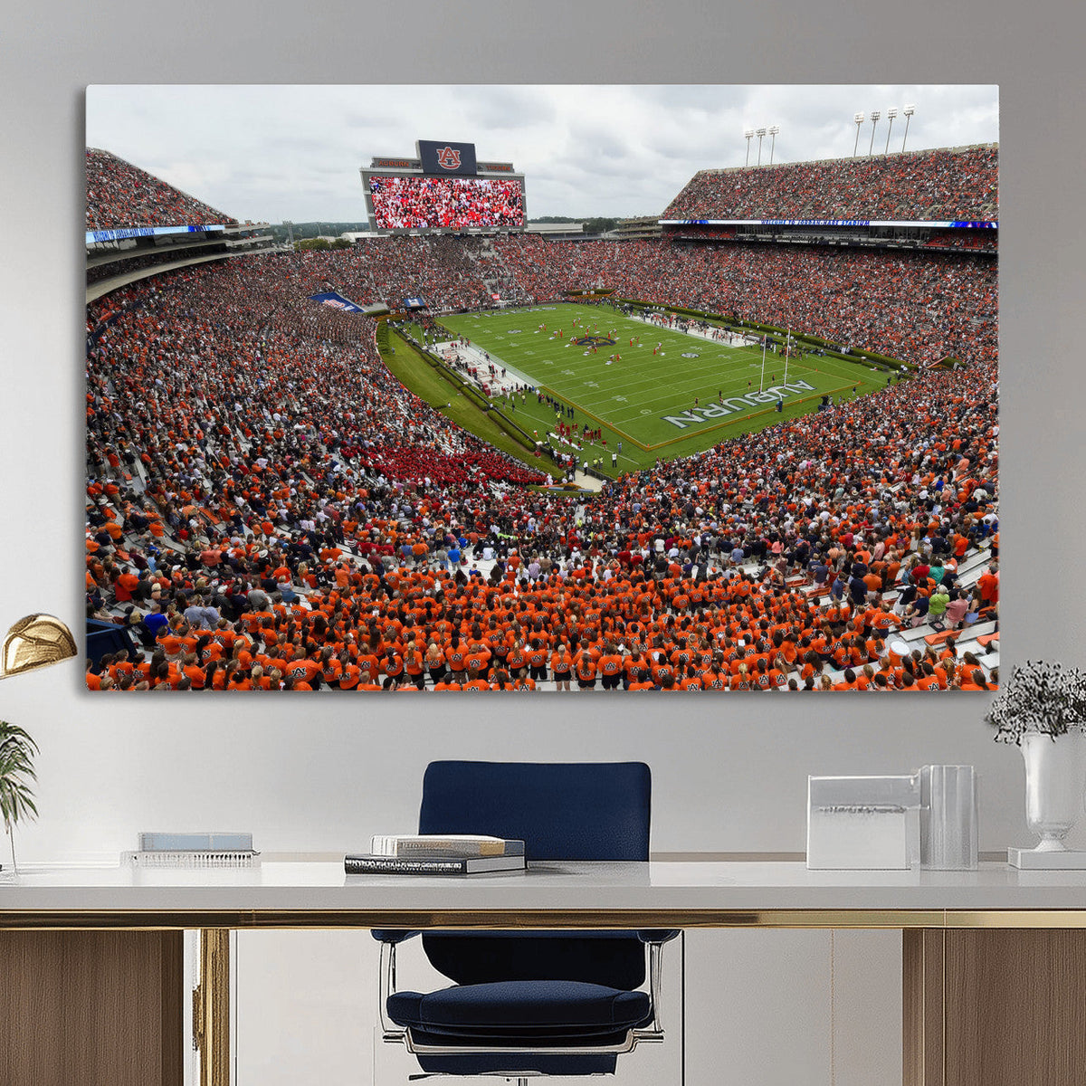 Jordan-Hare Stadium Wall Art Canvas Print, College Sports
