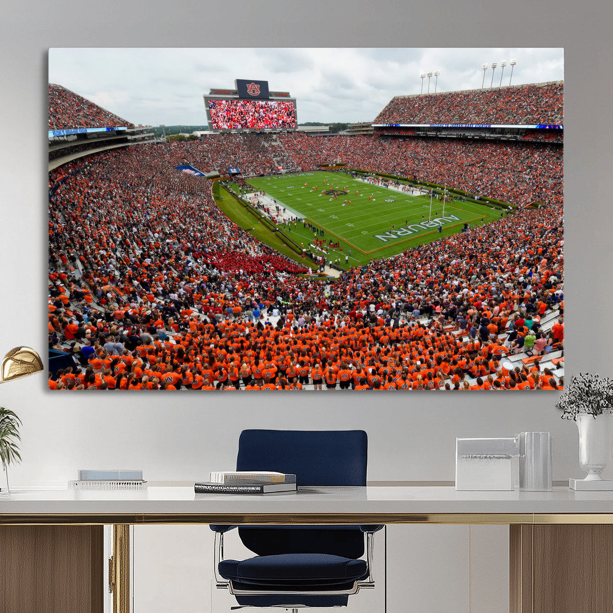 Auburn Stadium Wall Art Canvas Print, Jordan Hare Stadium