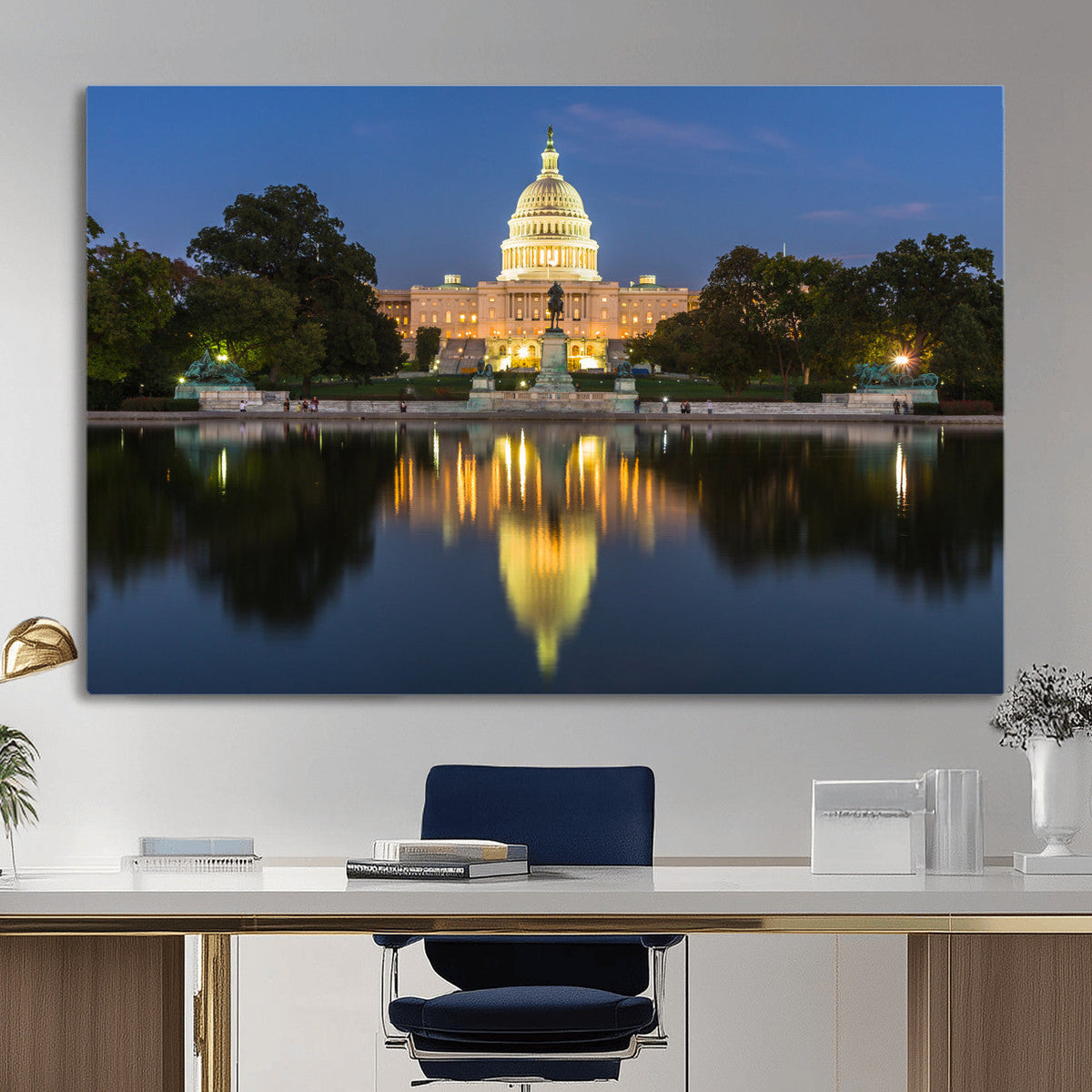 US Capitol Building Wall Art Canvas Print – Washington DC