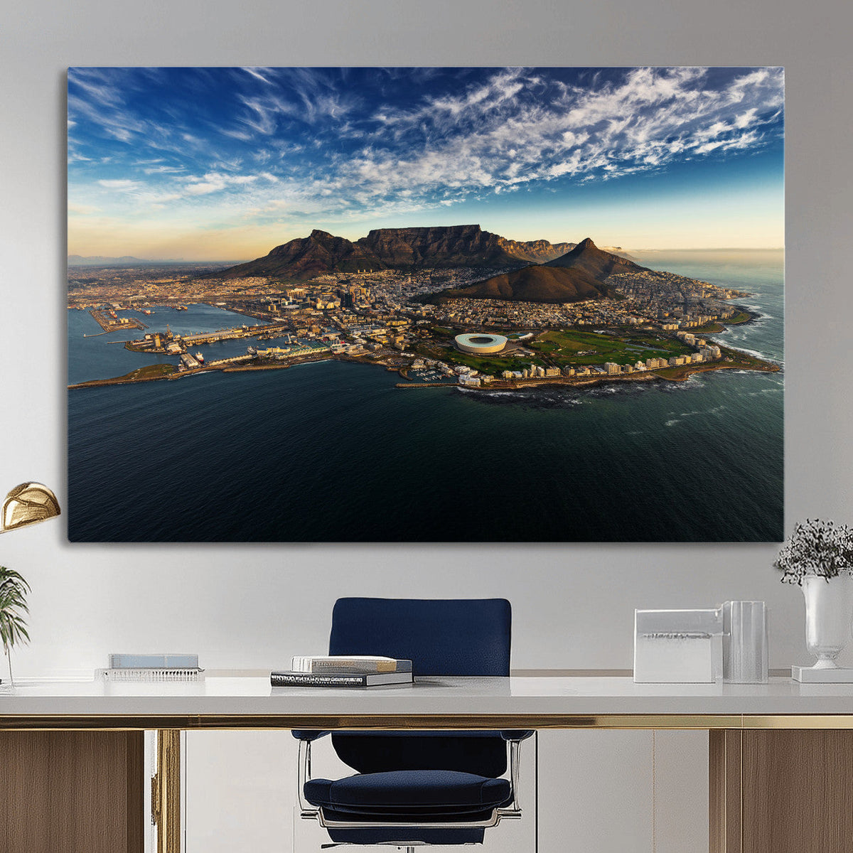 Cape Town Skyline Wall Art Canvas Print – Table Mountain