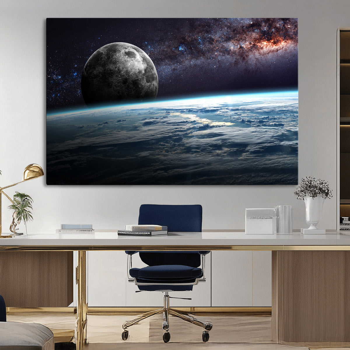 Space and Planet Canvas Print