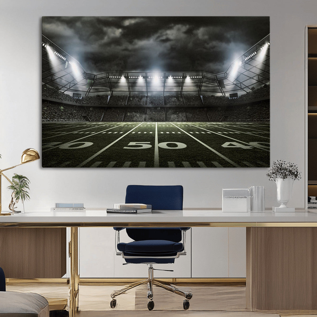American Football Stadium Wall Art Canvas Print, Stadium