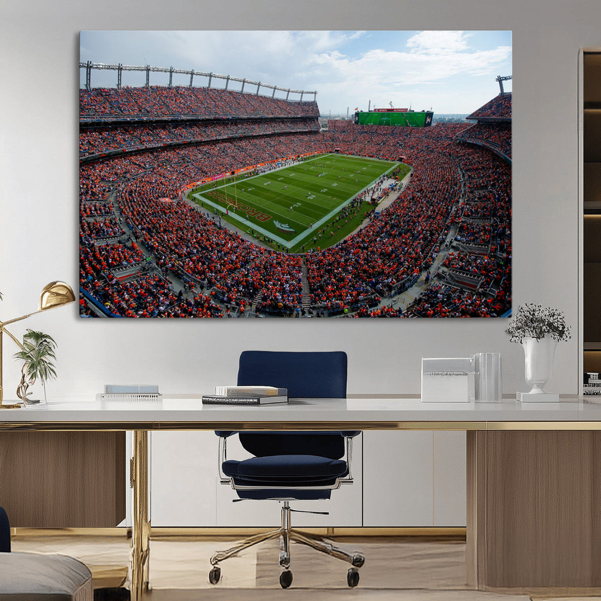 Denver Broncos Football Team Print - Empower Field Mile High