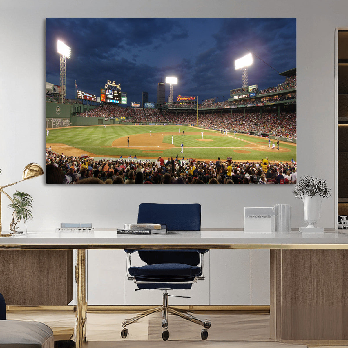 Boston Red Sox Baseball Team Print Canvas - Massachusetts
