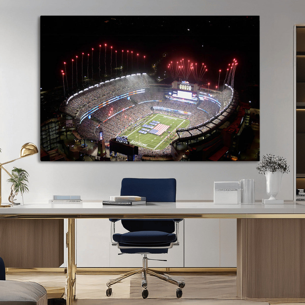 New England Patriots Team Print Wall Art- Foxborough