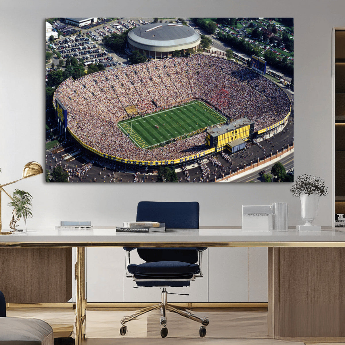 Michigan Wolverines Football Team Print - Ann Arbor Michigan