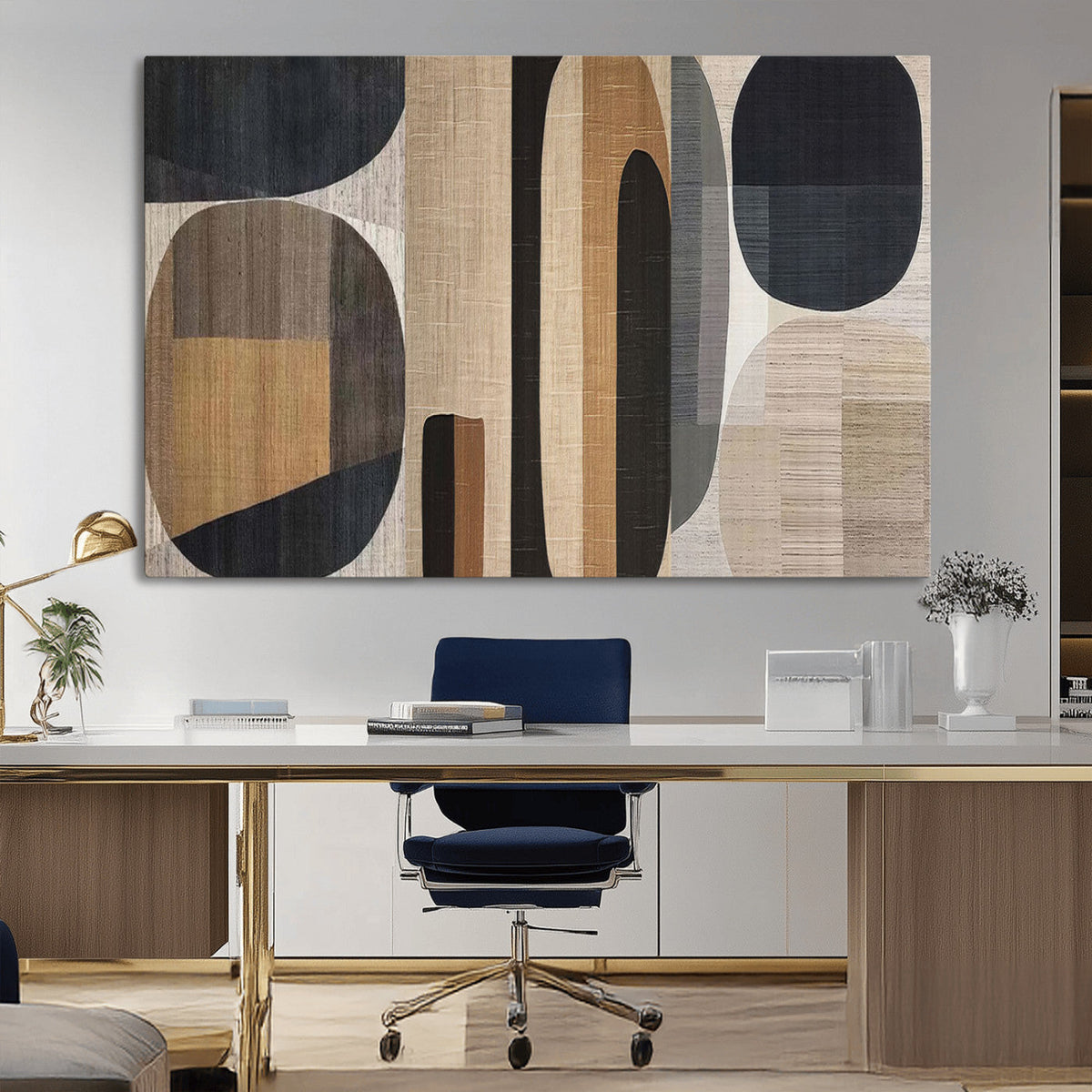 Wabi Sabi Canvas Print - Geometric Abstract Wall Art Canvas