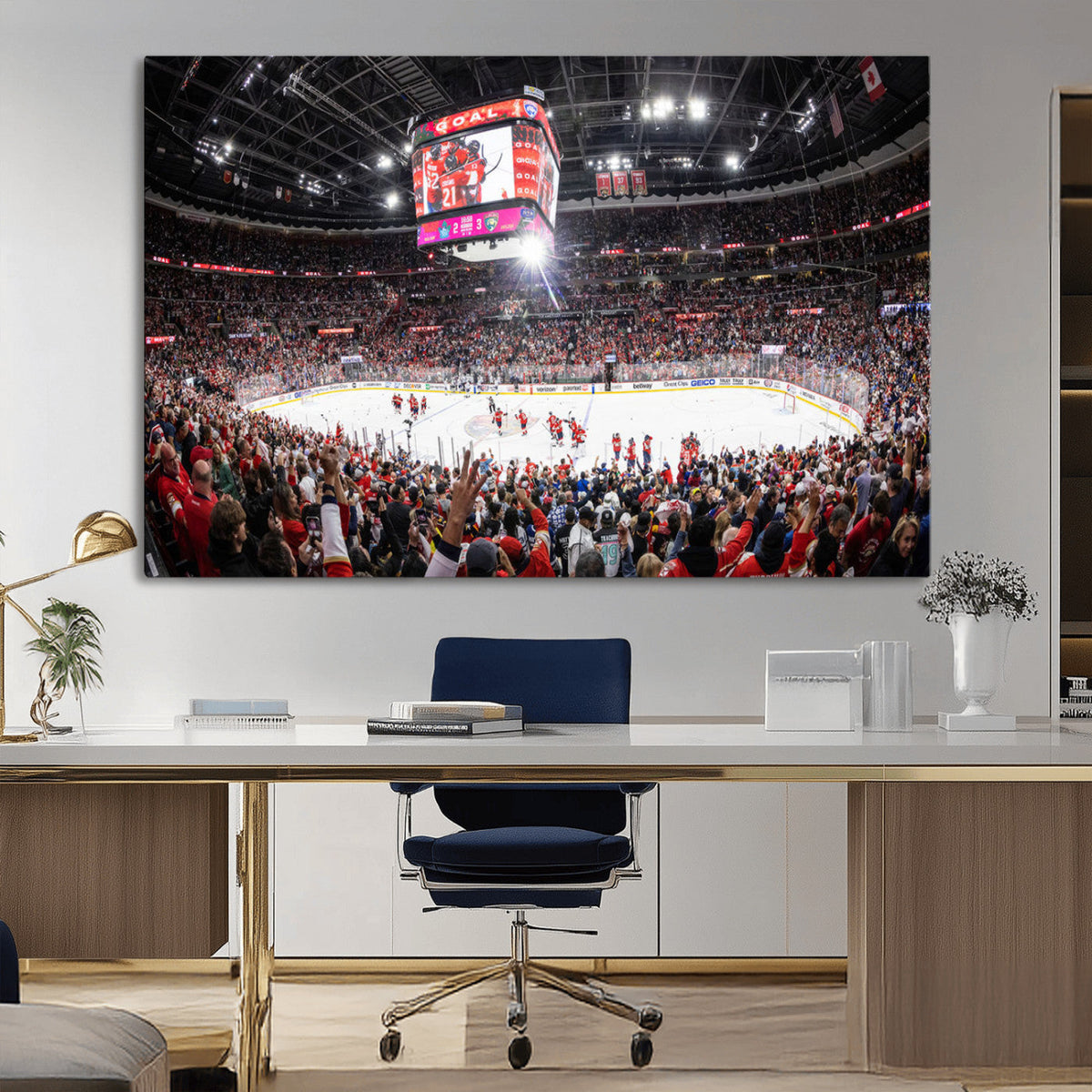 Amerant Bank Arena Wall Art Canvas Print - Basketball Arena