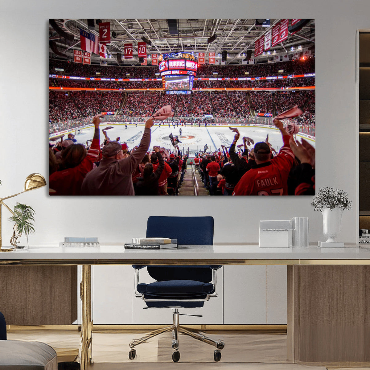Carolina Hurricanes Ice Hockey Stadium Wall Art, Carolina