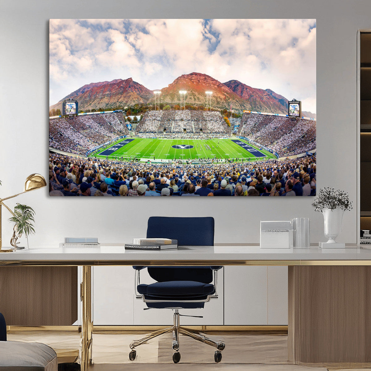 Brigham Young University Cougars Football Team Print - Provo