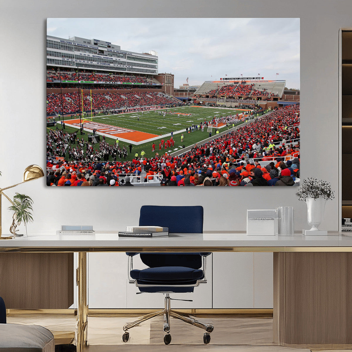 University of Illinois Fighting Illini Football Team Print -