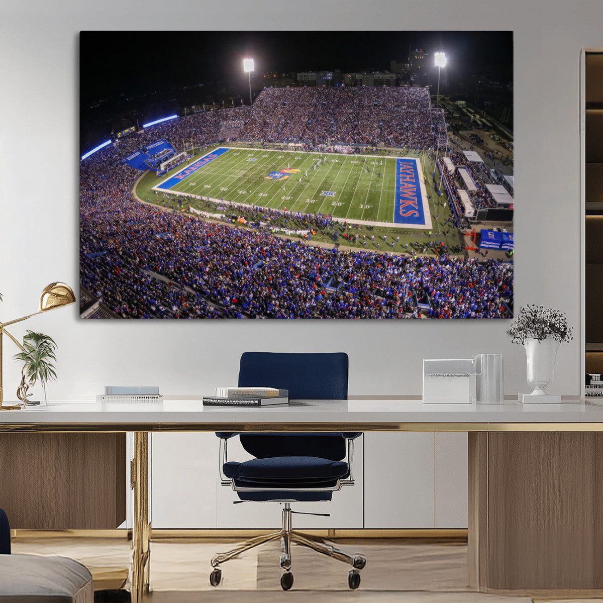 University of Kansas Jayhawks Football Team Print - Lawrence