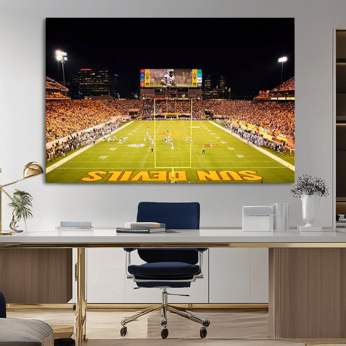 ASU Sun Devils Football Team Print - Phoenix Mountain