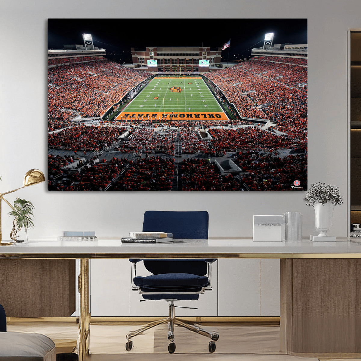 Oklahoma State Cowboys Canvas Print, Football Team Print -