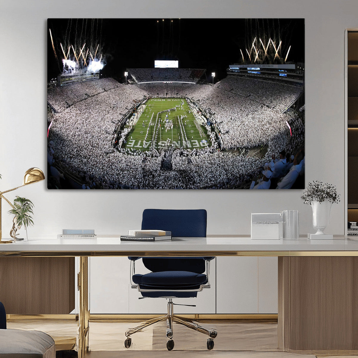 Penn State Beaver Stadium Canvas Wall Art - Nittany Lions