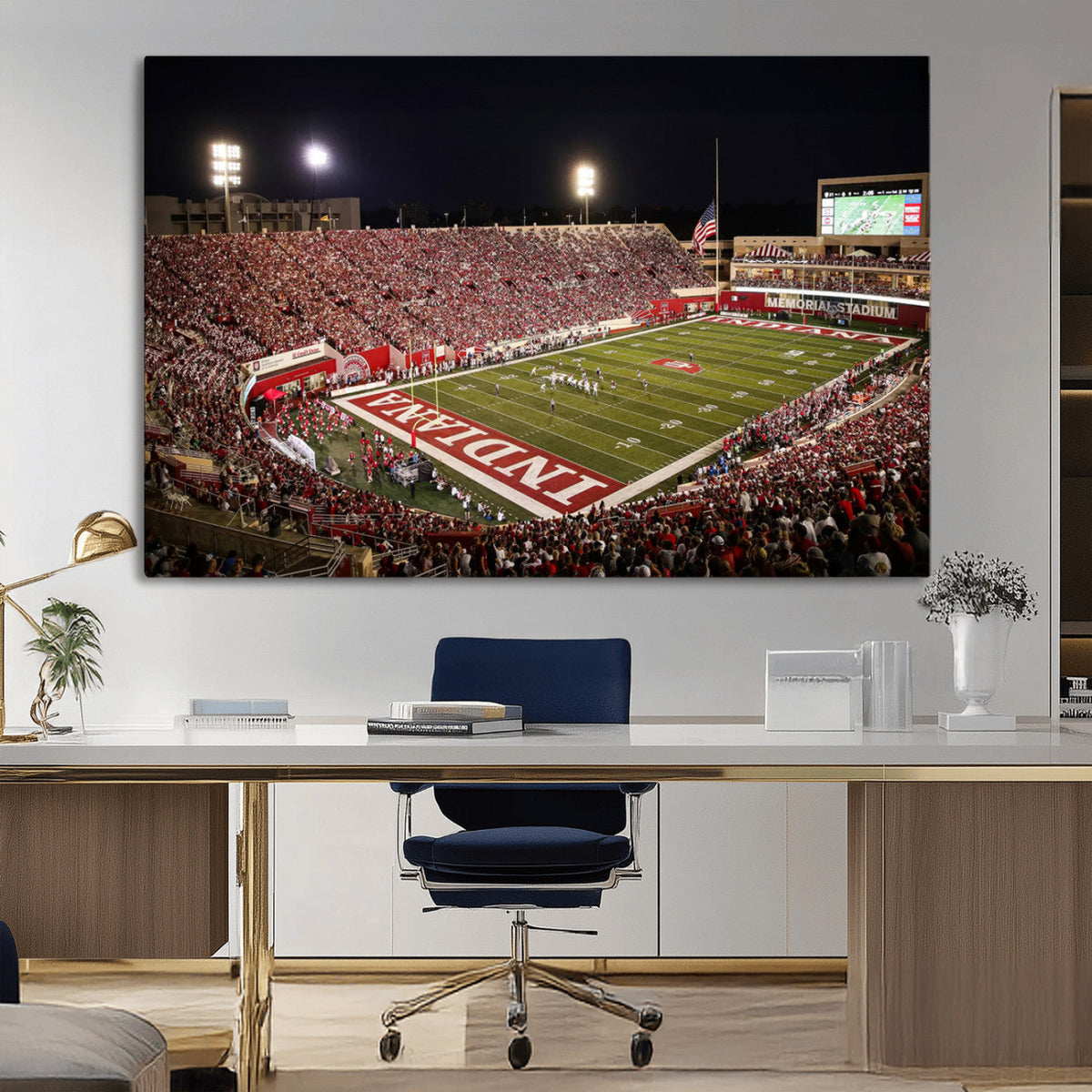 Indiana University Hoosiers Football Team Print Canvas -