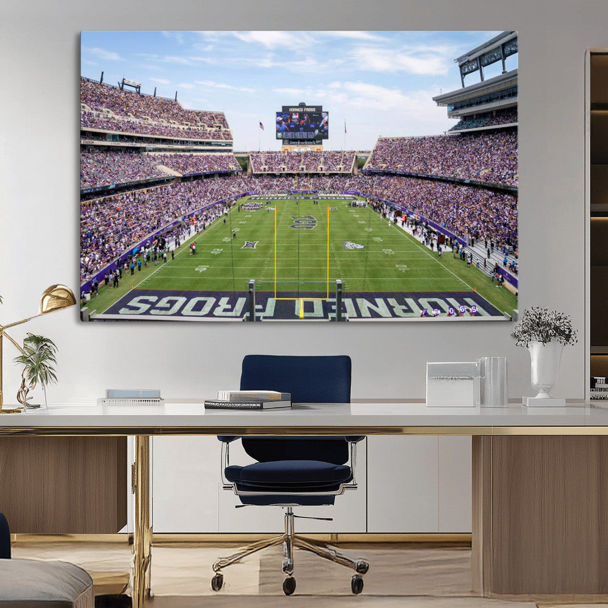 TCU Horned Frogs Football Team Print - Fort Worth Amon G.