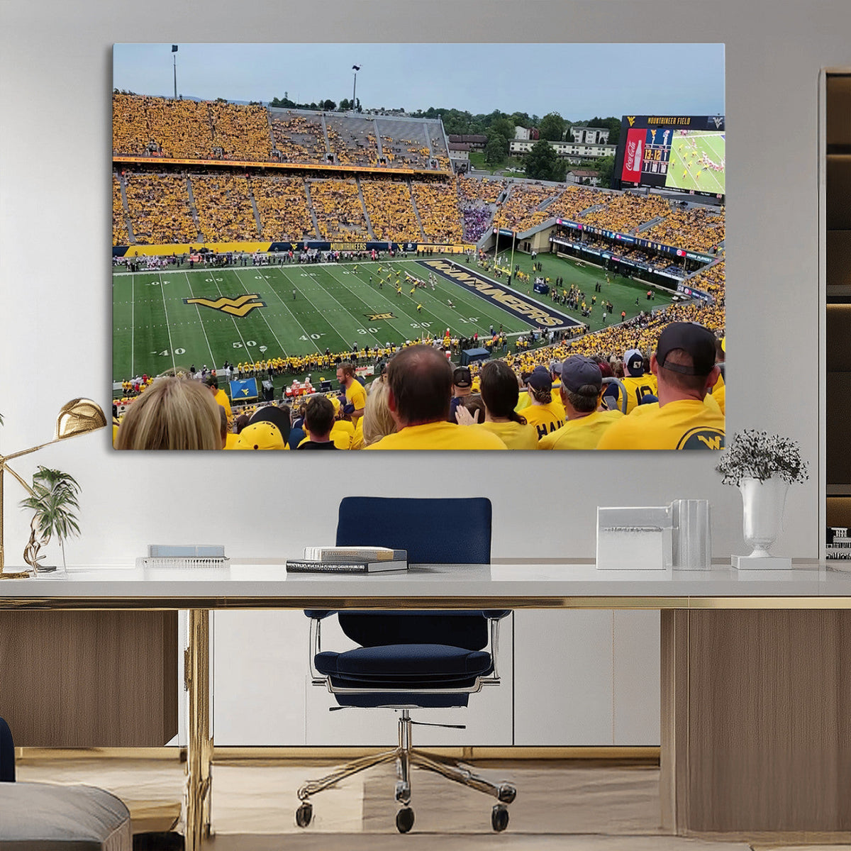 Puskar Stadium Canvas Print Wall Art - Morgantown Print -