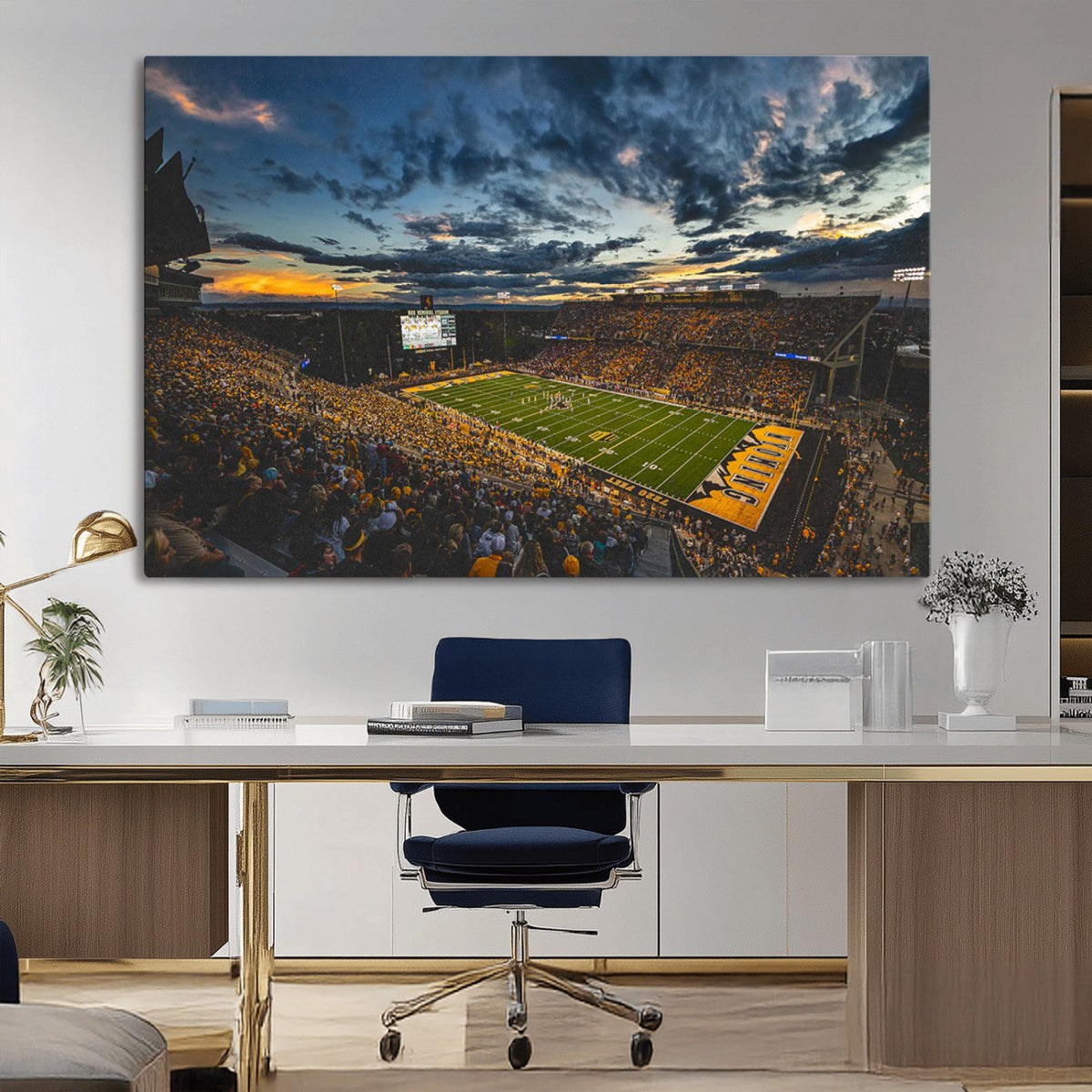 University of Wyoming Cowboys Football Team Print - Laramie